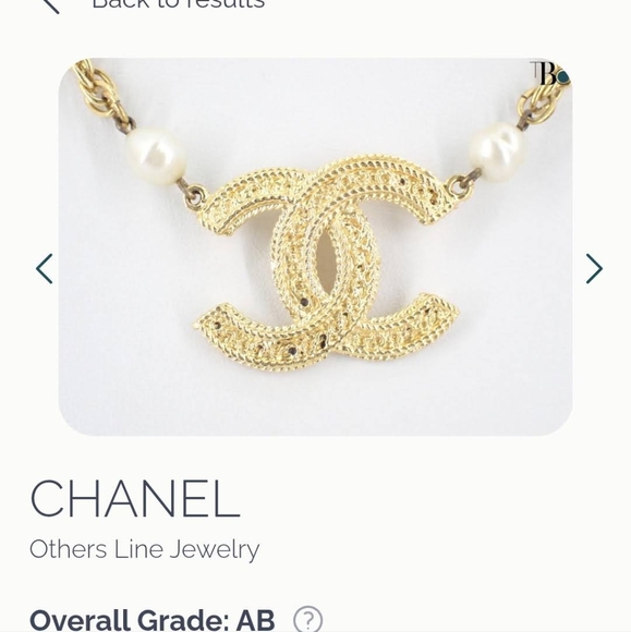 Chanel Vintage 1985 CC Logo Necklace Authentic Rare Gold-Tone - Picture 3 of 9